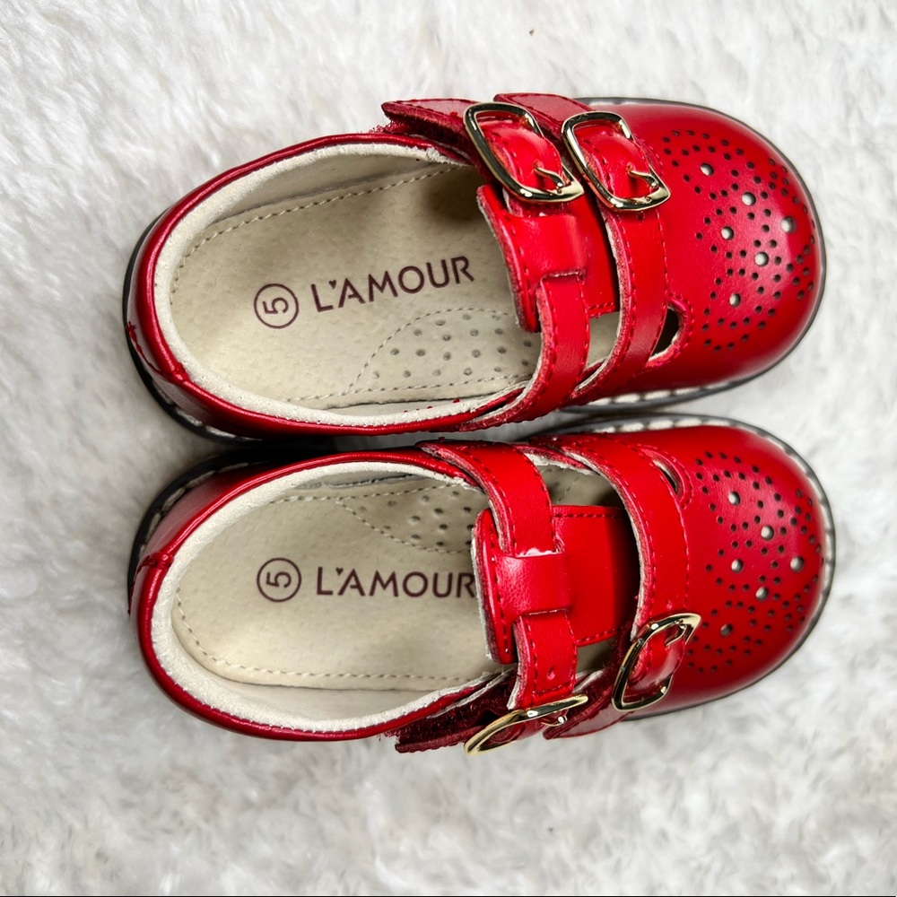 Lamour Red baby shoes